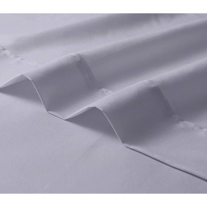 Простирадло Comfort Beddings 600TC, 100% єгипетська бавовна, супер м'яке, гіпоалергенне, односпальне, сріблясте