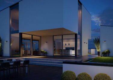 Смарт LED прожектор Steinel Spot DUO SC Connect для вулиці з датчиком руху, димований, керування через додаток, 7 Вт, 3000K, антрацит