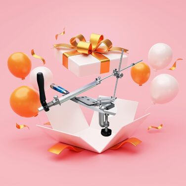 Професійна точилка для ножів CWOVRS RX-008, переворот на 360, 10 коштовностей