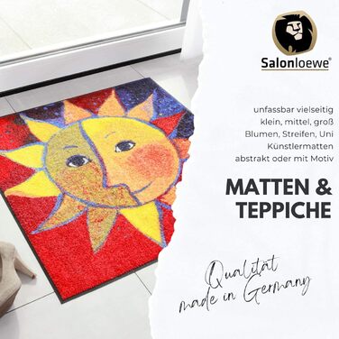 Килимок для підлоги Salonloewe Rosina Wachtmeister Serafino & Friends 50x75 см, вхідний, миючий, для дому, з котами, кольоровий