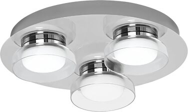 Розумна LED лампа LEDVANCE Orbis Round для ванної, 18Вт, 1800Лм, 3000-6500К, 30см, IP44, хром, диммована, WiFi, керування через додаток і голосових асистентів