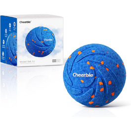 Інтерактивний собачий м'яч Wicked Ball Air з LED, саморухомий, 3 режими, інтелектуальна іграшка для собак, подарунок на день народження, синій