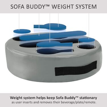 Силіконовий підсклянник для дивана Sofa-Buddy, універсальний тримач чашки, шкіряний, сірий колір