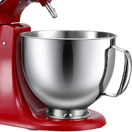 Миска з нержавіючої сталі для міксера KitchenAid 4,5–5 л, сумісна, змінна, підходить для міксерів з відкидною головкою, можна мити в посудомийній машині