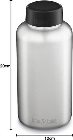 Пляшка для води KleanKanteen Wide з нержавіючої сталі, універсальний розмір