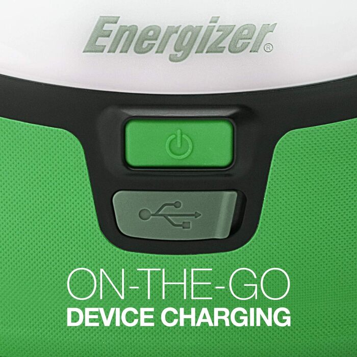 Світлодіодний ліхтар-лампа Energizer Vision Recharge для кемпінгу, туризму, надзвичайних ситуацій, зелений
