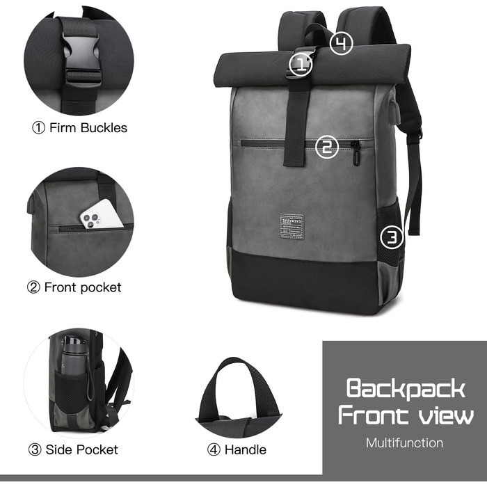 Рюкзак EverVanz Rolltop для ноутбука 17