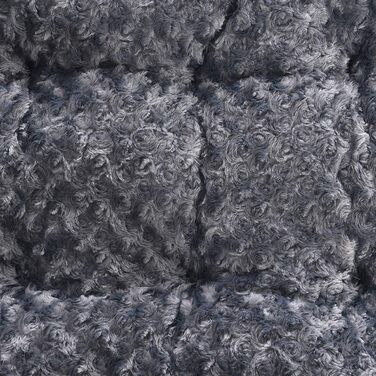 Ліжко для великих собак Amazon Basics, машинне прання, міцне, 102×69×9 см, сірий візерунок, 2 шт.