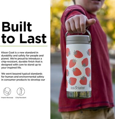 Термос Klean Kanteen TKWide 340 мл з кришкою, різнокольоровий