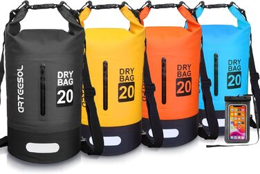 Водонепроникний герметичний мішок Dry Bag 5/10/20/30 л для каякінгу, човна, риболовлі, рафтингу, плавання, сноубордингу, з регульованим ременем