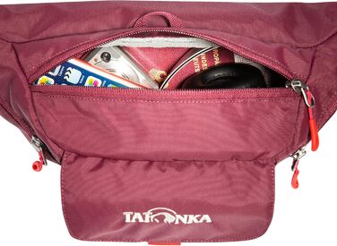 Поясна сумка Tatonka Funny Bag M, міцна з великим відділенням на блискавці, двома боковими та однією фронтальною кишенею, колір Dahlia