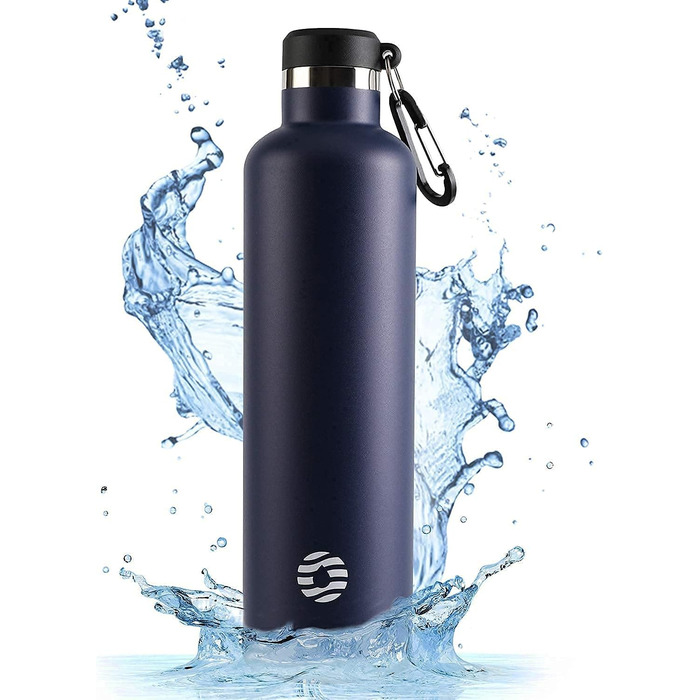 Термос-бутилка FEIJIAN FJbottle 316 з нержавіючої сталі, вакуумна, 750/1000 мл, з карабіном, BPA Free, герметична спортивна пляшка для спорту, роботи та подорожей