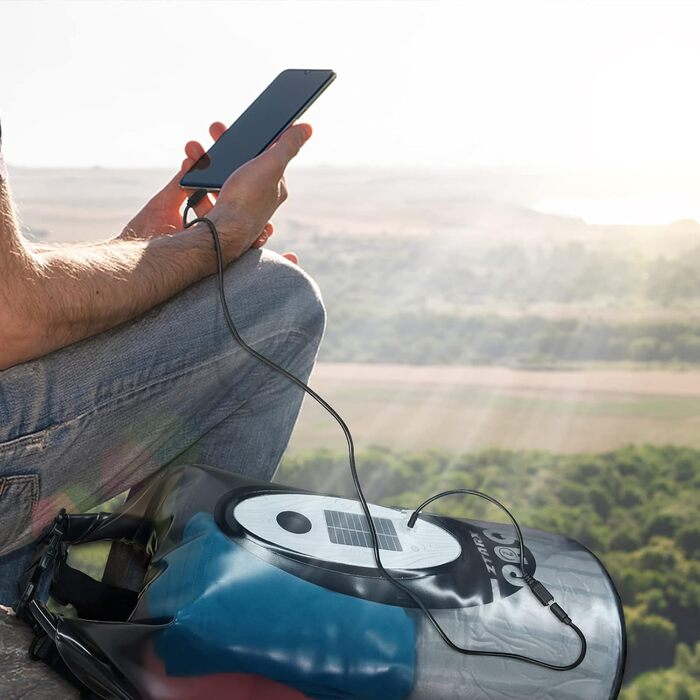 Водонепроникний рюкзак-мішок Dry Bag 20 л із Bluetooth-колонкою для каякінгу, туризму, човна, рафтингу