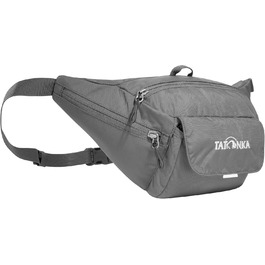 Поясна сумка Tatonka Funny Bag M, міцна, з великим відділенням на блискавці, боковими та передньою кишенями, сіра (Titan Grey)