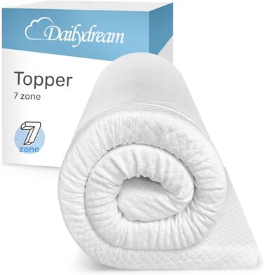 Топер для матраца Dailydream 90x200 см, 6 см, 7 зон, комфортна піна L/XL