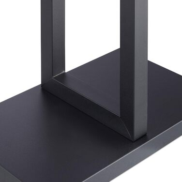 Вішак для одягу Relaxdays Stummer Diener з плечиками і штангою, чорний, 112x52,5x20 см