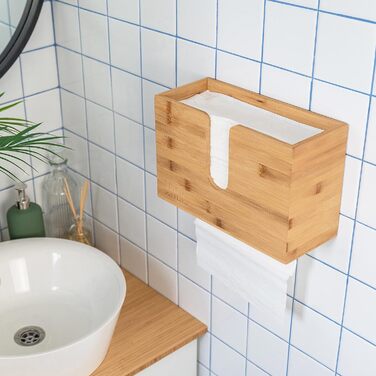 Диспенсер для паперових рушників з дерева Nature Supplies, настінний або настільний, для рушників C-, Z- чи Interfold-складання