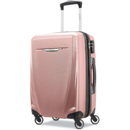 Жорсткий чемодан Samsonite Winfield 3 DLX з обертовими колесами, рожевий, універсальний розмір, ручна поклажа