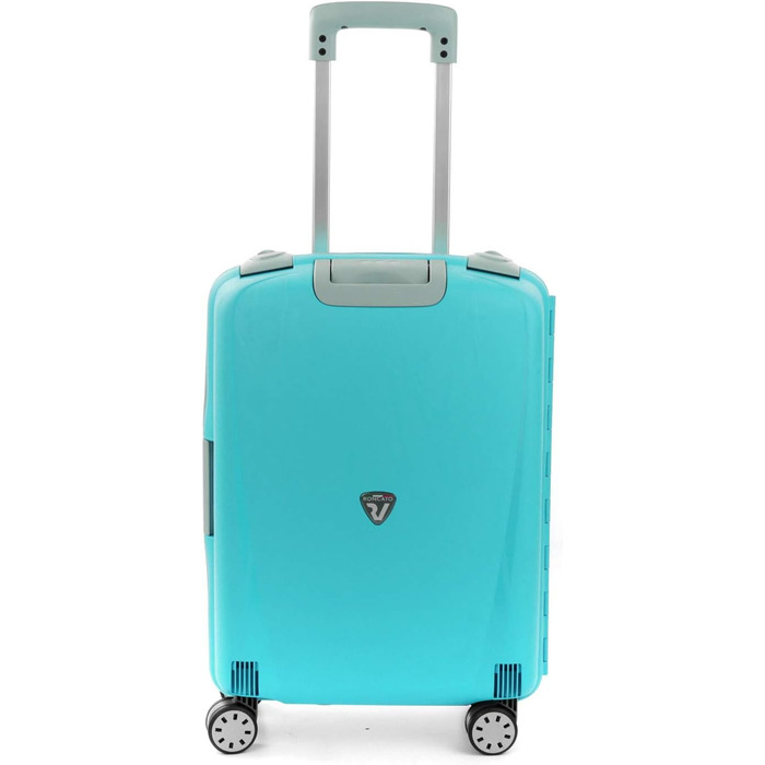 Валіза Roncato Light 55 см, 41 л, пластик, чорна/аквамарин