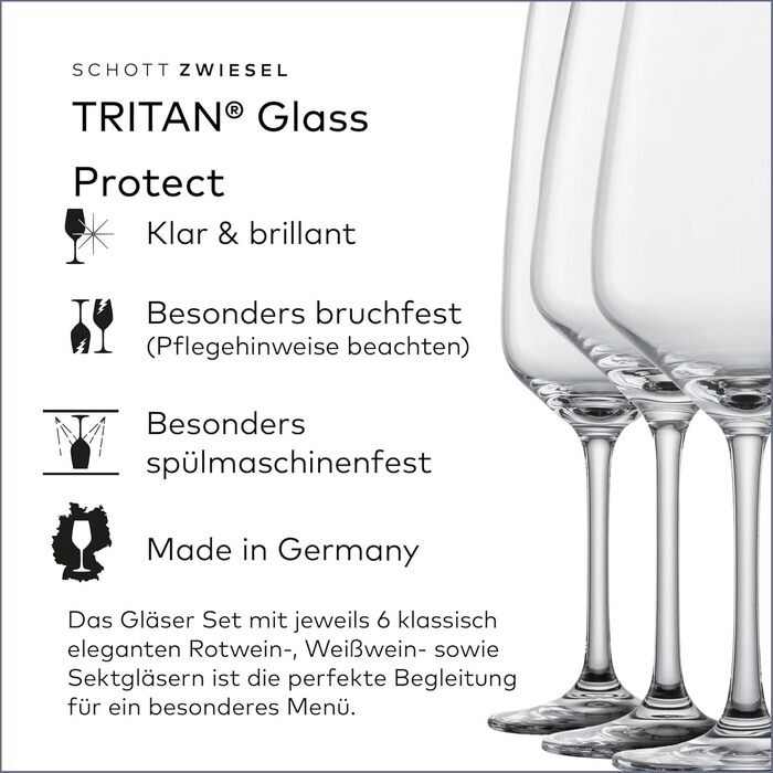 Набір Schott Zwiesel з 18 келихів з тританового кришталю