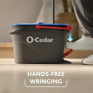 Змінні насадки O-Cedar EasyWring для мопа, мікрофібра, пластиковий відро-спін, система очищення підлоги, 2 додаткові насадки, RinseClean