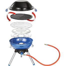 Газовий гриль Campingaz Party Grill 400 R для кемпінгу та пікніка, антипригарна плита, універсальний готувальний пристрій