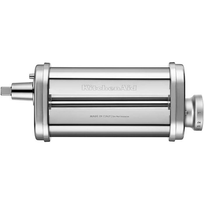 Набір насадок для пасти KitchenAid 5KSMPRA з нержавіючої сталі: машинка для макаронів, насадки для спагеті й фетучіні