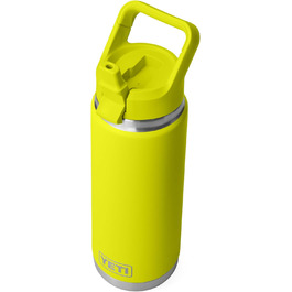 Термобутилка YETI Rambler C із соломинкою, вакуумна сталева, 769 мл, жовта
