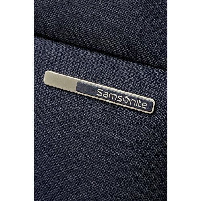 Валіза Samsonite Base Boost Spinner M, розширювана, 66 см, 67,5/73,5 л, чорна/синя, дорожня валіза на колесах