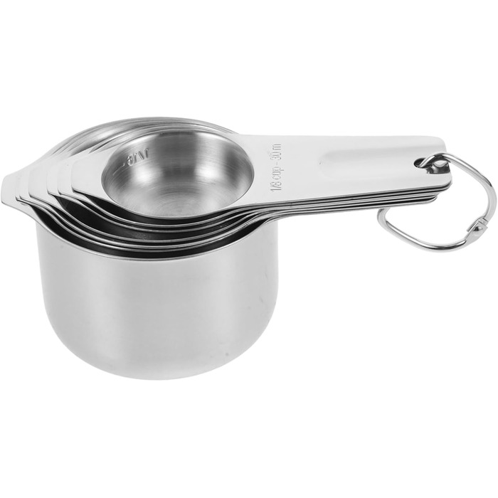 Набір мірних ложок і кухлів з нержавіючої сталі Amosfun (4 шт. и)