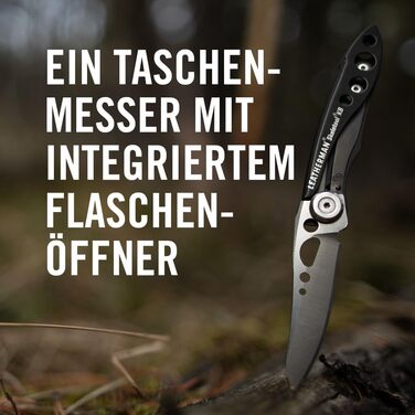 Ніж мультифункціональний LEATHERMAN Skeletool KB, малий, легкий, компактний, чорний