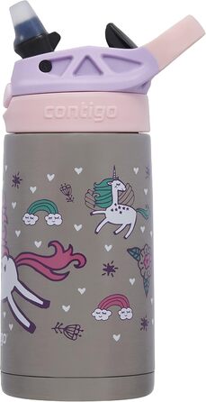 Дитяча пляшка для води Contigo Easy Clean Autospout з трубочкою, 420 мл, BPA-free, герметична, для школи, садка та спорту