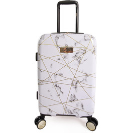 Валіза Juicy Couture Vivian Spinner 53,3 см, мармурова, біла, полікарбонат