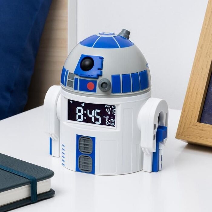 Будильник R2D2 Star Wars з USB, офіційний мерч, звуки R2D2, декор для фанатів