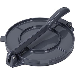 Прес для тортильї KitchenCraft World of Flavours, алюмінієвий, 20×20×9 см, сріблястий, у подарунковій коробці