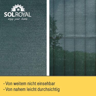 Сонцезахисна сітка Sol Royal 25x1,5 м, 165 г/м², щільна, з UV-захистом, зеленого кольору, HDPE, для саду, паркану, теплиці, з кабельними стяжками