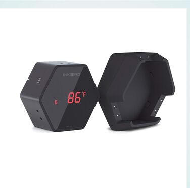 Bluetooth термометр Inkbird IBT-6XS з 6 датчиками, магнітний, для грилю, барбекю, коптильні, кухні, сумісний з iPhone та Android, чорний