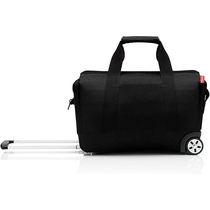 Reisenthel Allrounder Trolley чорний – універсальна дорожня сумка на колесах для подорожей, роботи та відпочинку, 2-ступеневий телескопічний ручка, 2 легкі колеса