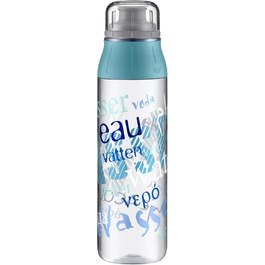 Пляшка для води alfi Tritan 700 мл, BPA Free, герметична, підходить для газованої води, для спорту, школи та подорожей, можна мити в посудомийці, колір Water Blue