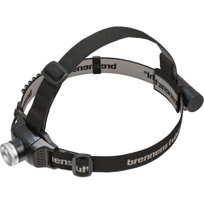 Акумуляторний LED налобний ліхтар Brennenstuhl LuxPremium з червоним світлом, IP44, CREE-LED, до 30 годин роботи, USB-кабель, чорний