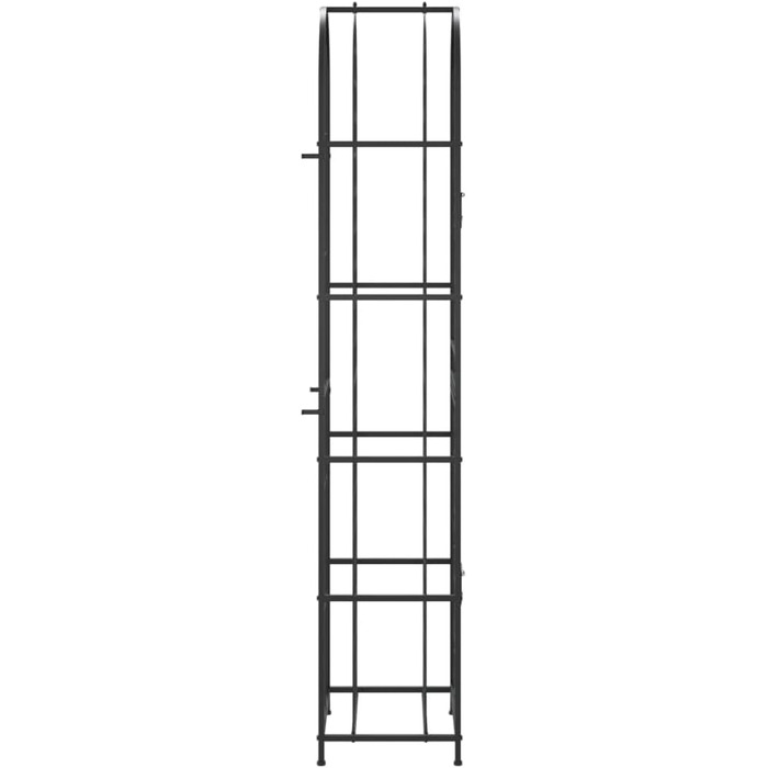 vidaXL металевий винний стелаж на 35 пляшок, полиця для вина, винна шафа 45x36x200 см