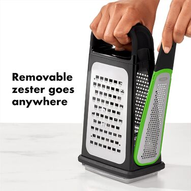 Терка квадратна OXO Good Grips з насадкою для цедри, нержавіюча сталь