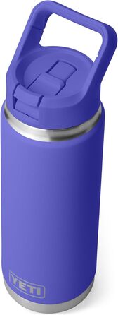 Термос-бутилка YETI Rambler C з трубочкою, вакуумна, нержавіюча сталь, 769 мл, Ultra Marine Violet