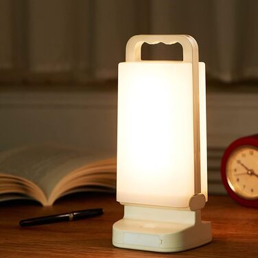 LEPWINGS LED кемпінговий ліхтар на сонячній батареї, диміруємий, сенсорне керування, акумулятор 4400 мАг, Powerbank, водонепроникний IPX4, для кемпінгу, риболовлі, аварійного освітлення