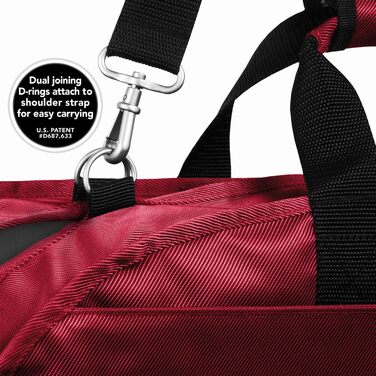 Дорожній трискладний чохол для суконь WallyBags, 132 см, темно-синій, для подорожей і зберігання одягу
