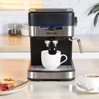 Кавоварка Petra Barista Pro 1,5 л, ріжкова з капучинатором, для еспресо і капучино, 15 бар, 850 Вт