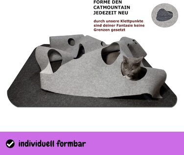 Інтерактивний килим-тунель для котів CatMountain®, іграшка для кошенят та дорослих котів