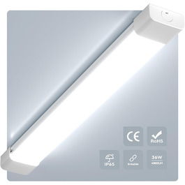 Світильник для вологих приміщень Anten LED 120 см, 36 Вт, 6000K, 4000 Лм, IP65, водонепроникний, для гаража, підвалу, офісу