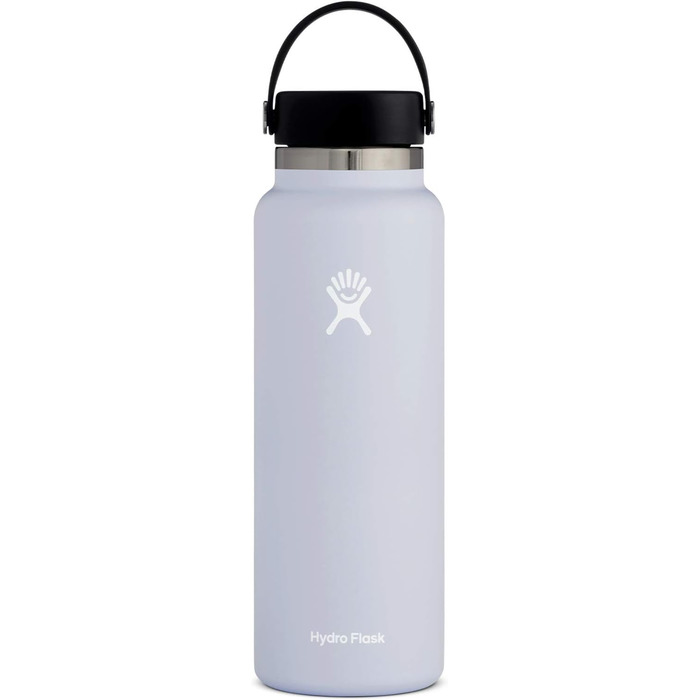 Термос-гідрофляга HYDRO FLASK 1180 мл із нержавіючої сталі, ізольована спортивна пляшка для води з герметичною кришкою та ремінцем, підходить для посудомийної машини, колір Fog