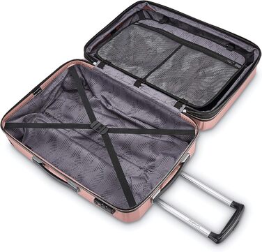 Жорсткий чемодан Samsonite Winfield 3 DLX з обертовими колесами, рожевий, універсальний розмір, ручна поклажа